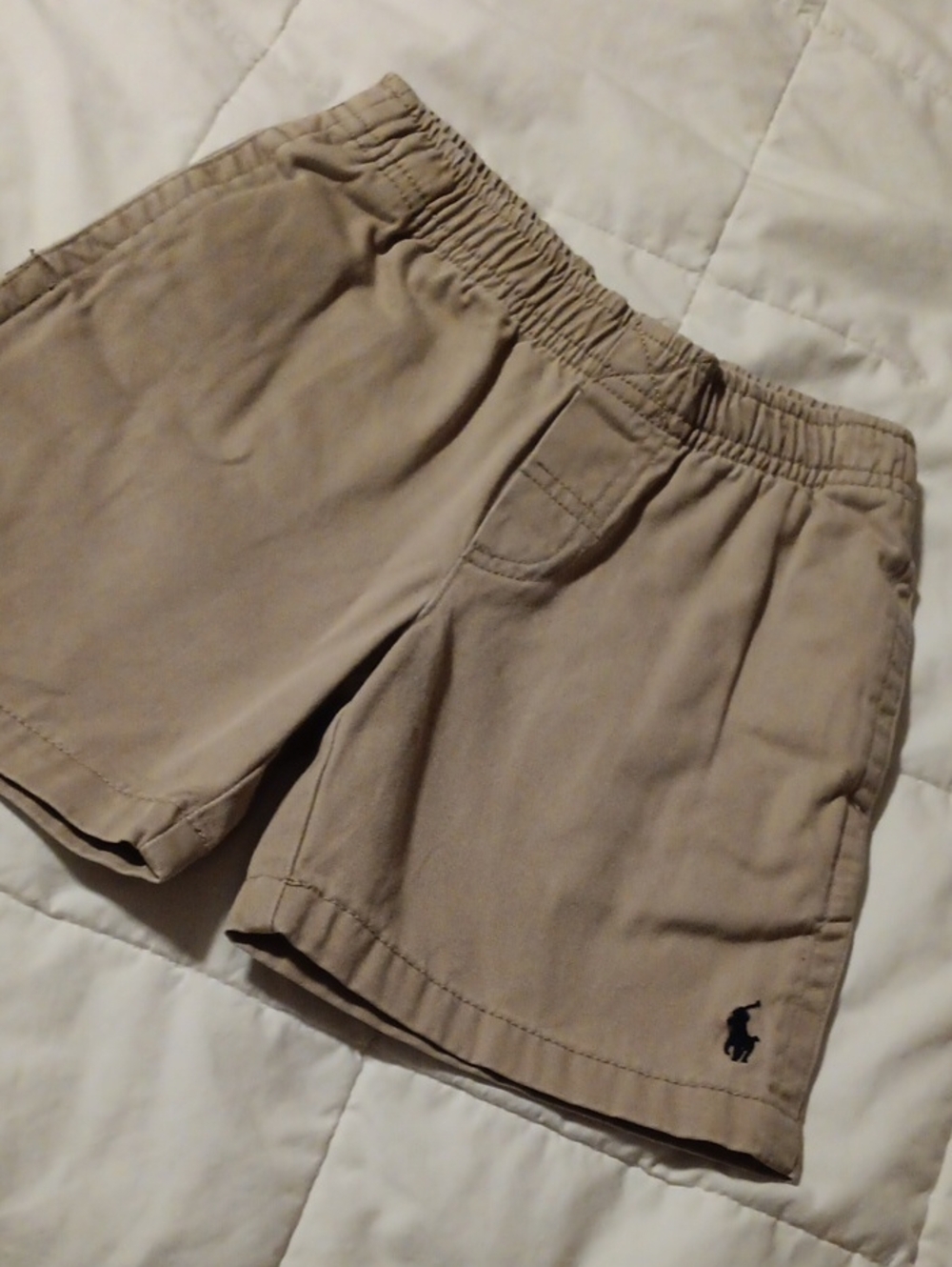 Polo by Ralph Lauren Tan Elastic Waist Shorts